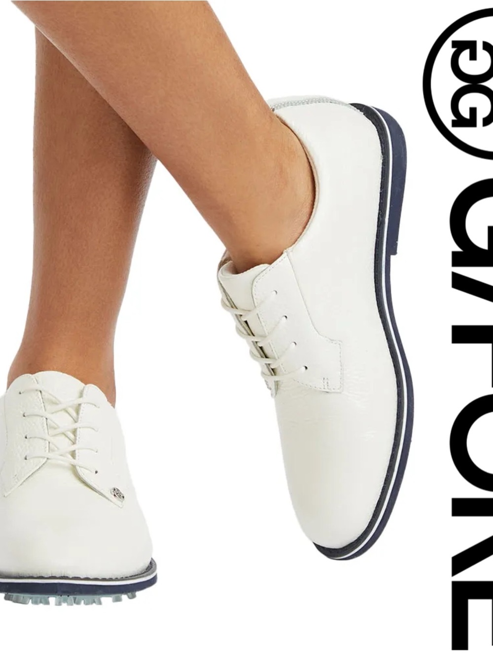 G/FORE GALLIVANTER PEBBLE LEATHER White GOLF Shoes*NWT